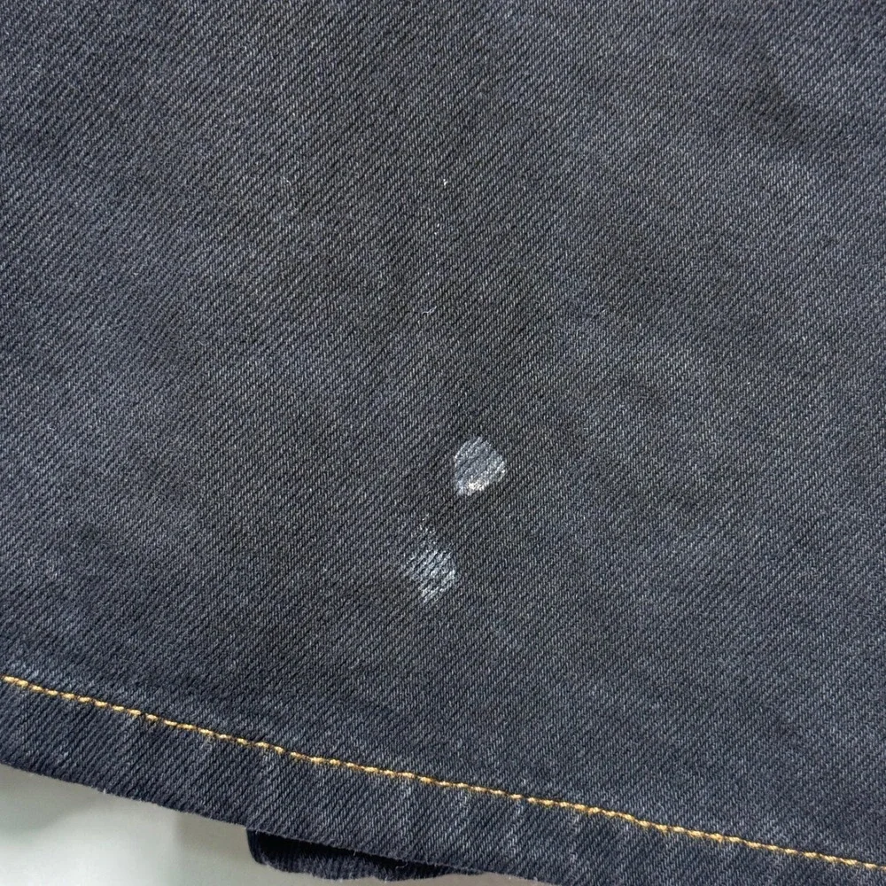 Vintage Pooh Winnie the Pooh Black Denim Overall Dress Pinafore Size 9/10 90s - Picture 8 of 8